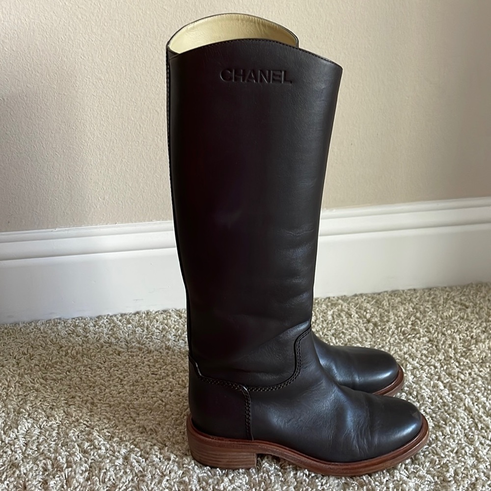 Chanel tall boots